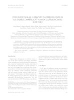 Pneumothorax and pneumomediastinum as a rare complication of laparoscopic surgery
