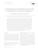 Characteristics of Treatment and Outcome in Elderly Patients with Brain Glioblastoma: a Retrospective Analysis of Case Series