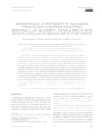 Microsurgical Management of Recurrent Intracranial Aneurysms Following Endovascular Treatment: a Single Institution Illustrative Case Series and Literature Review