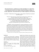 Transvenous Approach for Indirect Carotid-Cavernous Fistula using Detachable Coils: A Case Report and Review of Treatment Options