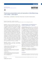 Pulmonary presentation and coil marcation of dirofilaria lung coin nodes – case report