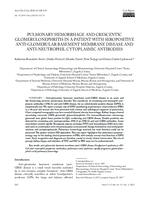 Pulmonary Hemorrhage and Crescentic Glomerulonephritis in a Patient with Seropositive Anti-Glomerular Basement Membrane Disease and Anti-Neutrophil Cytoplasmic Antibodies