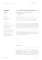 Resistance to KRAS inhibition in advanced non-small cell lung cancer