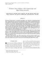 Oxidative Stress Markers After Laparoscopic and Open Cholecystectomy