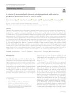 Is vitamin D associated with disease activity in patients with axial or peripheral spondyloarthritis? A real-life study