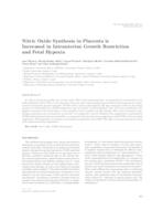 prikaz prve stranice dokumenta Nitric Oxide Synthesis in Placenta is Increased in Intrauterine Growth Restriction and Fetal Hypoxia