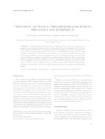 prikaz prve stranice dokumenta Treatment of Venous Thromboembolism during Pregnancy and Puerperium