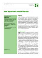 prikaz prve stranice dokumenta Novel approaches in hand rehabilitation