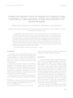 prikaz prve stranice dokumenta Complete Resolution of Medically Refractory Temporal Lobe Epilepsy after Arachnoid Cyst Fenestration