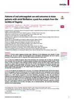 prikaz prve stranice dokumenta Patterns of oral anticoagulant use and outcomes in Asian patients with atrial fibrillation: a post-hoc analysis from the GLORIA-AF Registry
