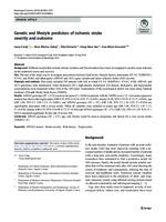 prikaz prve stranice dokumenta Genetic and lifestyle predictors of ischemic stroke severity and outcome