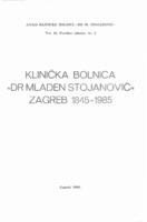 prikaz prve stranice dokumenta Anali Kliničke bolnice "Dr. M. Stojanović"