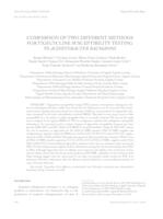 prikaz prve stranice dokumenta Comparison of Two Different Methods for Tigecycline Susceptibility Testing in Acinetobacter Baumannii