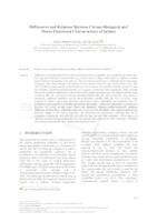 prikaz prve stranice dokumenta Differences and Relations Between Chrono-Biological and Motor-Functional Characteristics of Infants