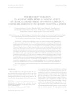 prikaz prve stranice dokumenta The resident surgeon phacoemulsification learning curve at Clinical Department of Ophthalmology, Sestre milosrdnice University Hospital Center