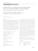 prikaz prve stranice dokumenta Morbidly Obese are Ghrelin and Leptin Hyporesponders with Lesser Intragastric Balloon Treatment Efficiency: Ghrelin and Leptin Changes in Relation to Obesity Treatment