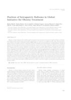 prikaz prve stranice dokumenta Position of Intragastric Balloons in Global Initiative for Obesity Treatment